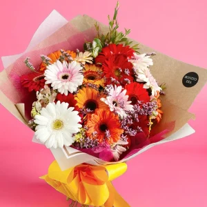 Ramo de 20 Gerberas – Alegría en Colores
