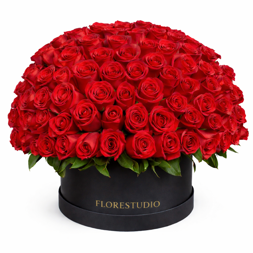 Caja Monumental de 150 a 200 Rosas Rojas – Amor Infinito